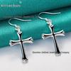 Женские серьги-крестики из серебра - Ювелирные изделия West Lake