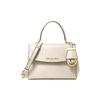 New MK Ava Cow Leather Handbag, Shoulder Bag, Crossbody Bag Mini Women's Milk White 32F5GAVC1L289