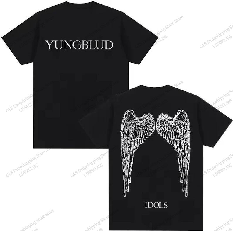 New Vintage Rock Band Yungblud World Tour 3d Print Tshirt Unisex Unisex Fashion Plus Size Tops Tee Harajuku Short Sleeve Tshirt Boy