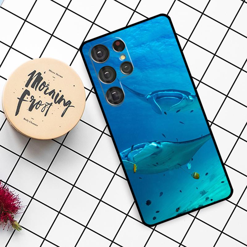 Чехол с рисунком ската для Samsung Galaxy S21 S22 S23 S24 S25 Ultra S9 S10 S25 Plus S25 FE S20 FE
