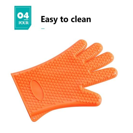 1 шт., противоскользящая термостойкая перчатка для духовки, силиконовая для приготовления выпечки в форме сердца, 1 шт.