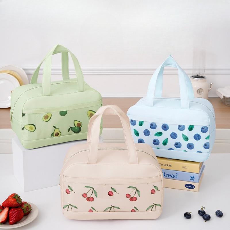 Portable Lunch Bag Woman Insulated Thermal Lunch Box Cooler Handbag Food Bag Carrier for Office School Travel Picnic 2025 Gift