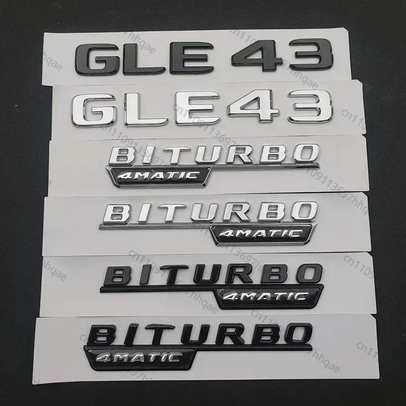 3D Letters GLE43 GLE53 GLE63 GLE63S Biturbo 4matic+ Emblem for Mercedes Benz AMG Car Side Trunk Rear W166 W167 Logo Sticke VH0
