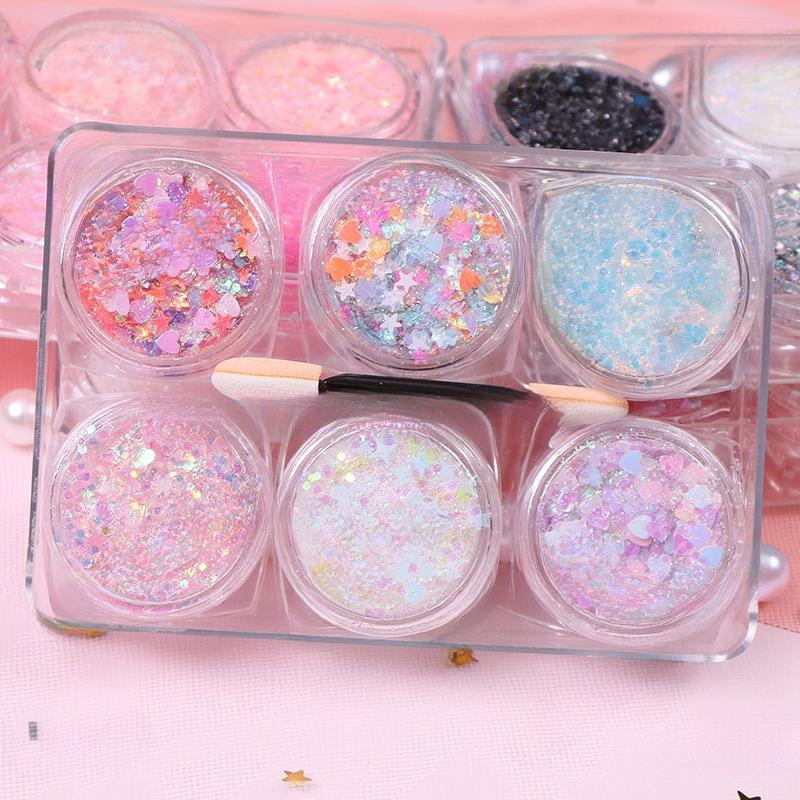 Bling Eye Makeup Stickers: Glitter Stars & Pearlescent Gel Eyeshadow for Fairy Stage Sparkle