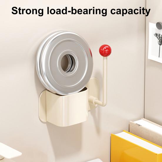 Полка для хранения в ванной с дренажным отверстием, высокая грузоподъемность, большая вместимость, настенная полка для хранения с крючком