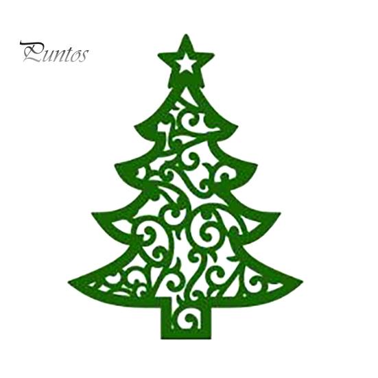 Рождественская елка Вырубной штамп DIY Скрапбукинг Тиснение Бумага Карты Трафарет Форма Декор