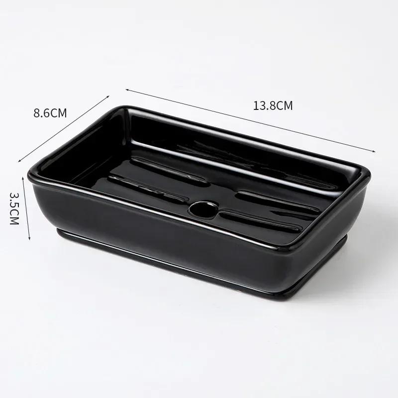 Держатель для мыла Лайт Люкс Керамический Прямоугольный Бытовой Аксессуары для ванной комнаты Мыльницы Органайзер для туалетной комнаты Кухонное хранение