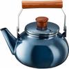 Takagi Metal Kettle, Stylish, Induction Compatible, Enamel, 2.3L, Onyx Blue, ONB-2.3KT