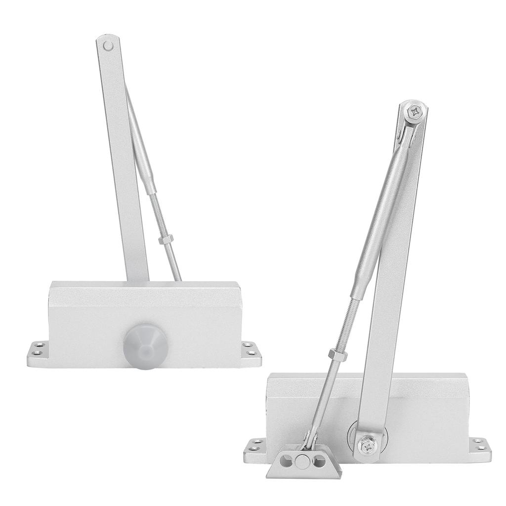 60-85 кг Доводчик двери Сплав алюминия Регулируемый Гидравлический Дверной Доводчик для Коммерческого Использования Серебристый