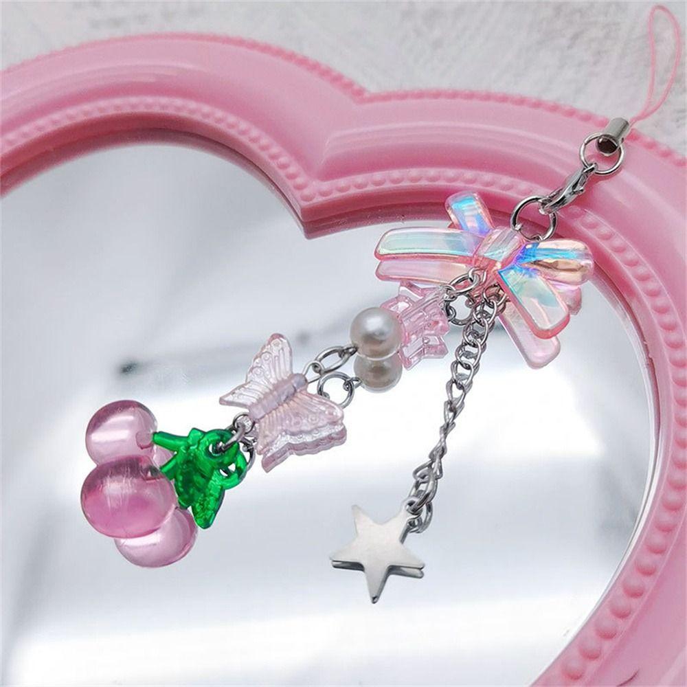 Chain Gool Girl Beaded Chain Mobile Phone Strap Cellphone Strap Phone Pendant Mobile Lanyard