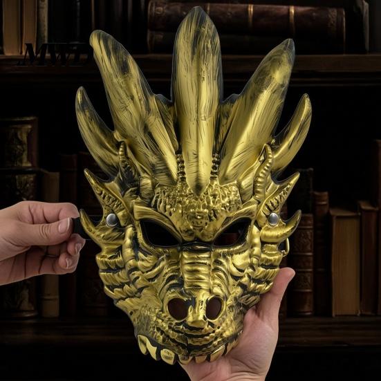 Легкая удобная карнавальная маска 3D Дракон Хэллоуин Маскарадная маска из пены, Фантастическое мифическое существо Трехмерная маска на все лицо