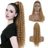 Synthetic Long Kinky Curly Ponytail Hair Extension Clip-In Drawstring Ponytail Wig Ponytail Hairpiece For Women Daily Us