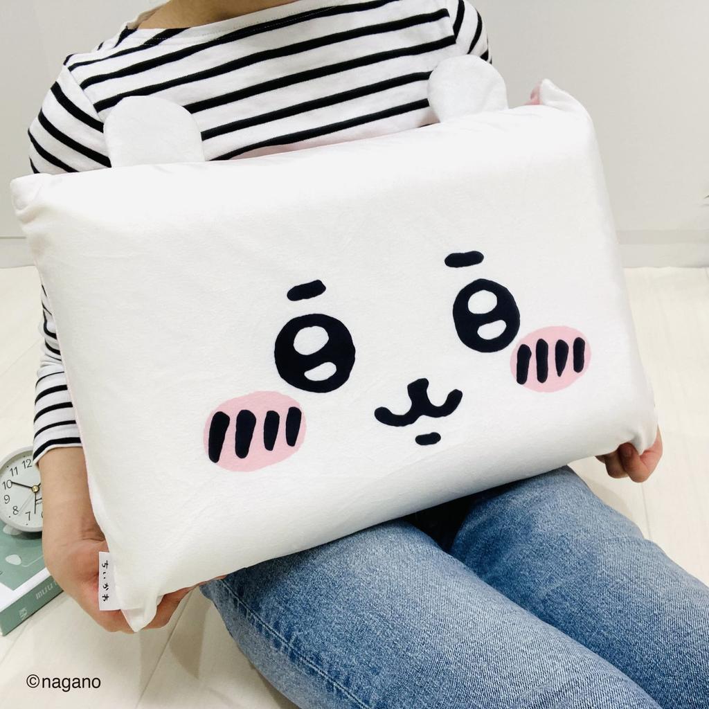 Подушка из пены с эффектом памяти MORIPiLO Morishita, Chiikawa, 30x45см, Унисекс, Плюшевая игрушка-подушка, Маленький и милый мерч с персонажами, Белый, 4620866