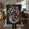 Street dark gorilla wolf truckPrint Flannel Blanket,High quality Comfortable for All Seasons,Home Decor,Warmth and Comfort,Perfect for Christmas Gifts