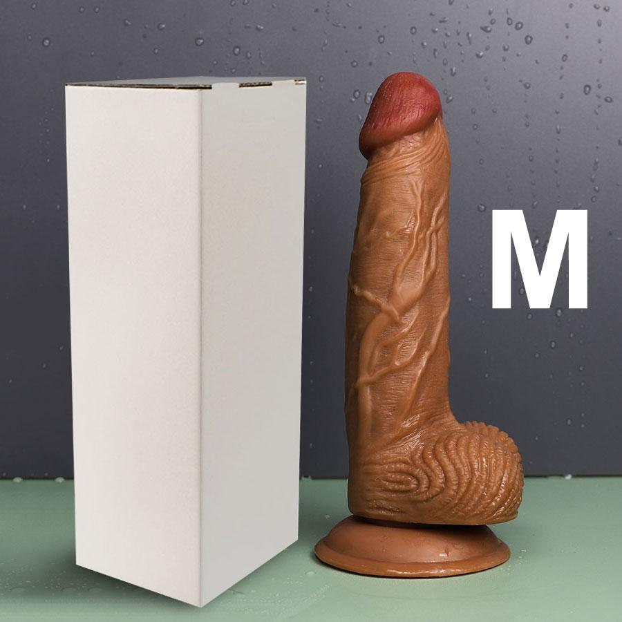 Реалистичный огромный фаллоимитатор для женщин на присоске, мягкая кожа на ощупь, пенис, сексуальная игрушка, женский мастурбатор, вагинальные анальные игрушки для взрослых 18+