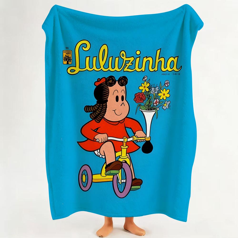 cartoon L LooLoo K Kids Throw Flannel Throw Blanket Suitable for Sofa Living Room Bedroom