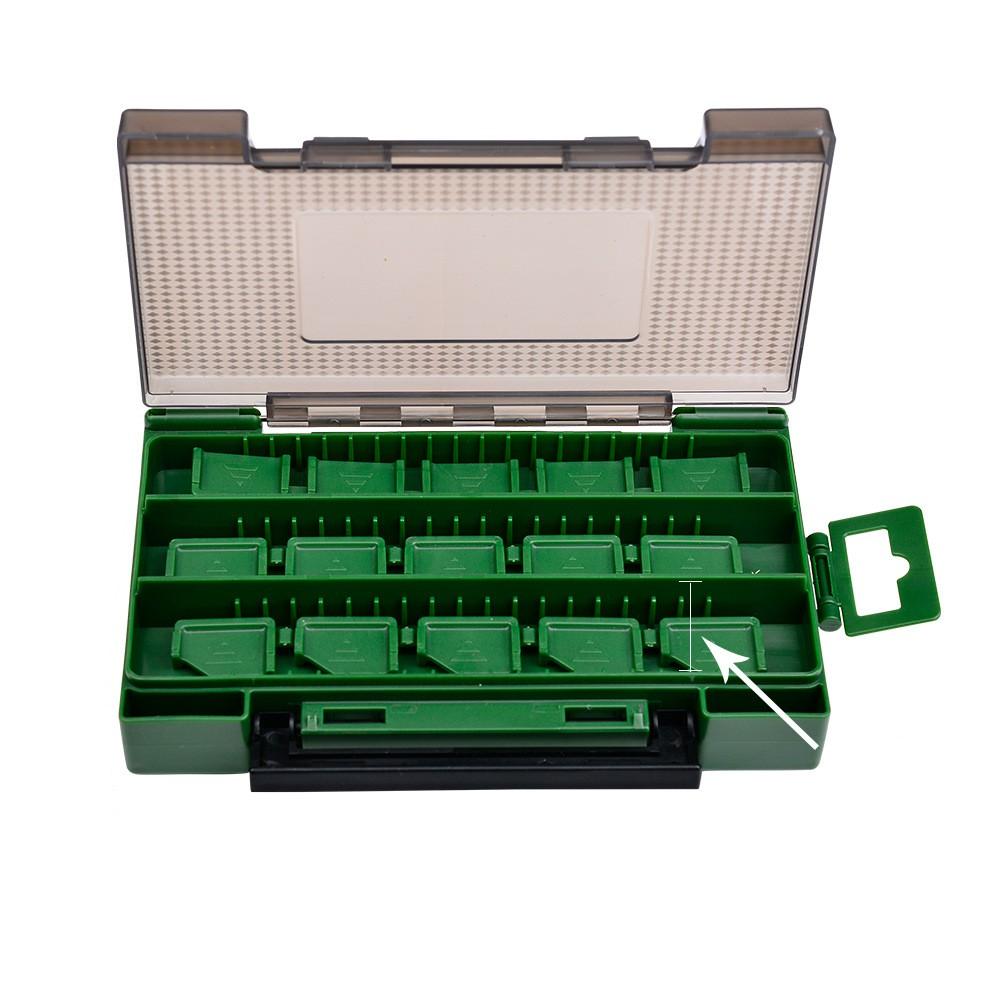 Коробка для двойной приманки, двусторонняя коробка для рыболовных снастей, коробка для хранения аксессуаров для наживки, пластиковая коробка для приманки-карандаша Mino
