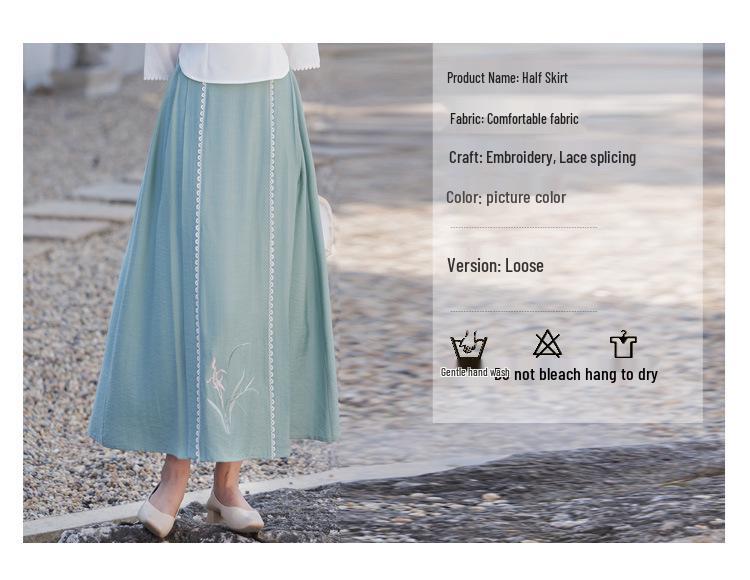 Женский ретро вышитый хлопково-льняной ханьфу в стиле Китайской Республики, костюм для чаепития в стиле дзен