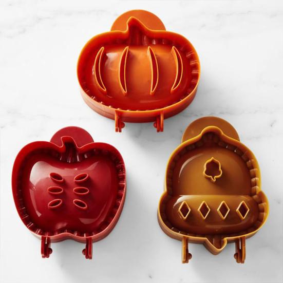 Mini Pie Molds Dough Press Pocket Pie Mold Apples Pumpkin Acorn Shapes Cookie Cutters Holiday Baking Tools