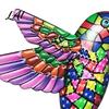 Outdoor Hanging Wall Sculpture Metal Hummingbird Art Decor Iron Colorful Bird Fence Decoration Minimalist Living Room Decor Ornaments for