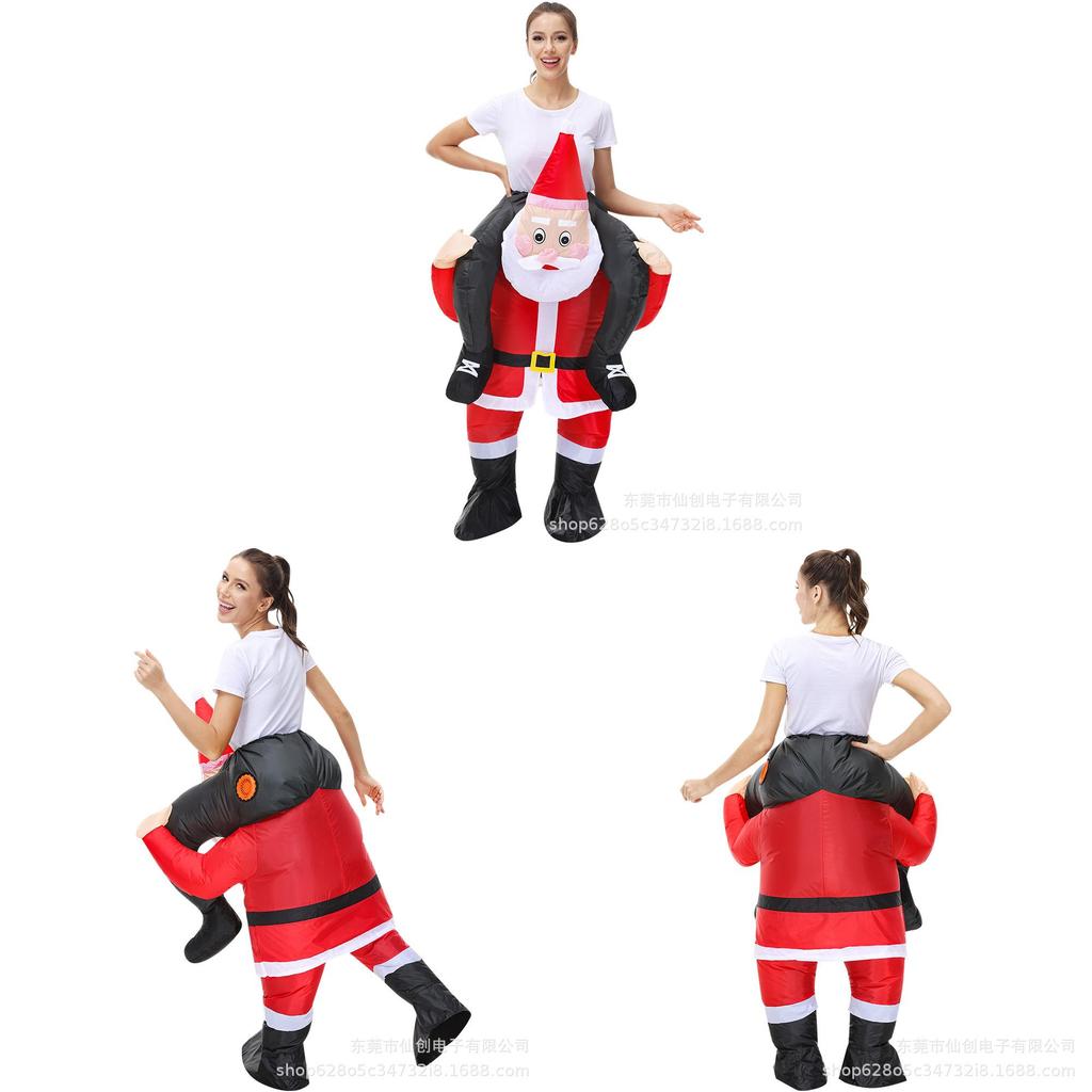 Claus Inflatable Santa Costume For Themed Party Stage Performance Fashion Gift