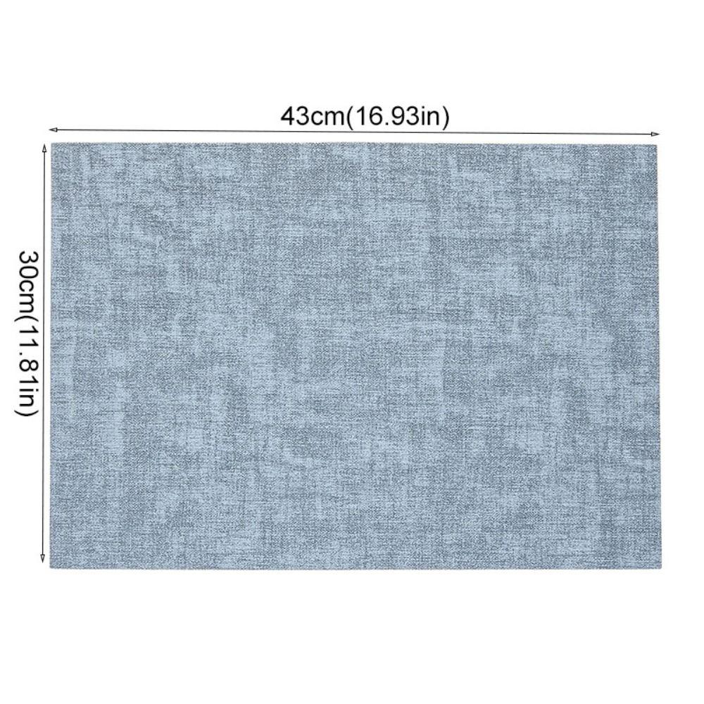 4pcs Nordic Style Tableware Mat Rectangular Dish Mat Kitchen Supplies Placemat Restaurant