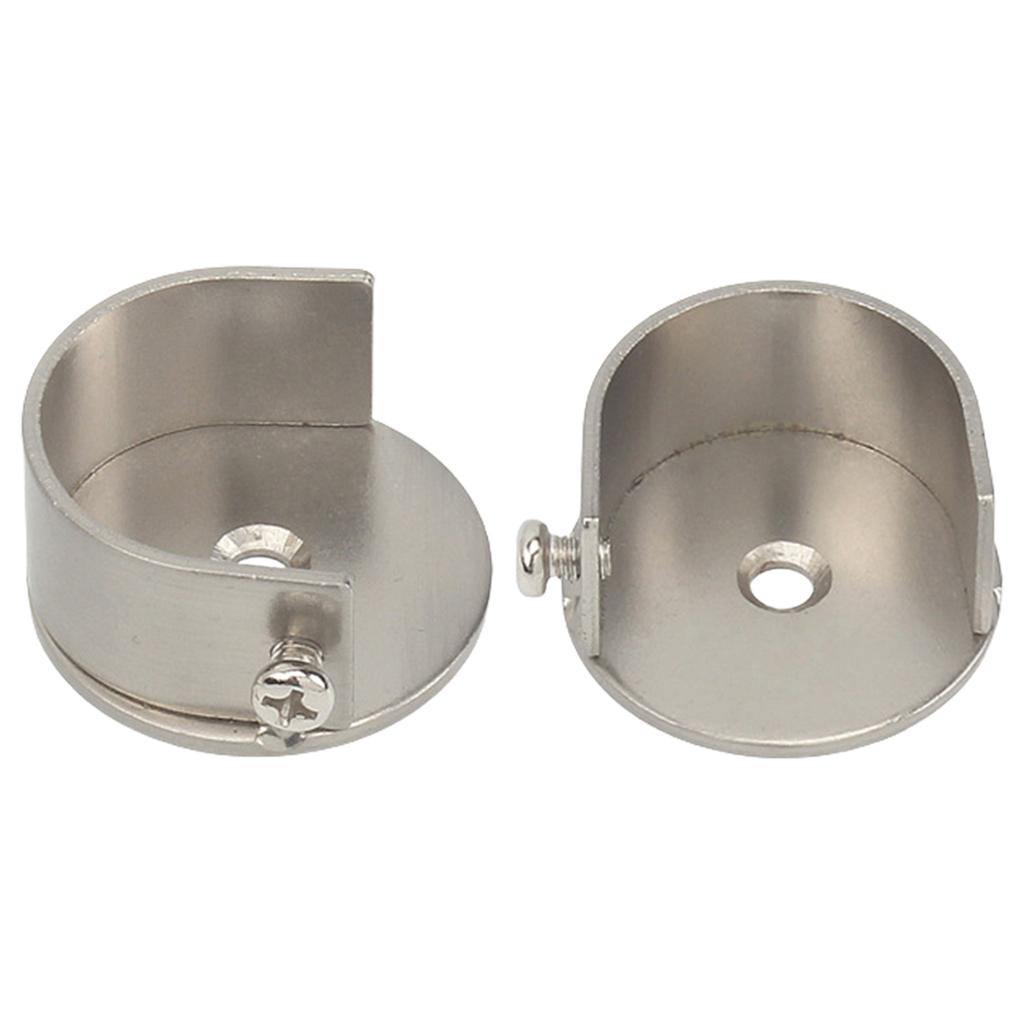 Curtain Pole Bracket Set Wall Mount Curtain Holder Brackets for 28mm Rods Modern Designing Easy Installation