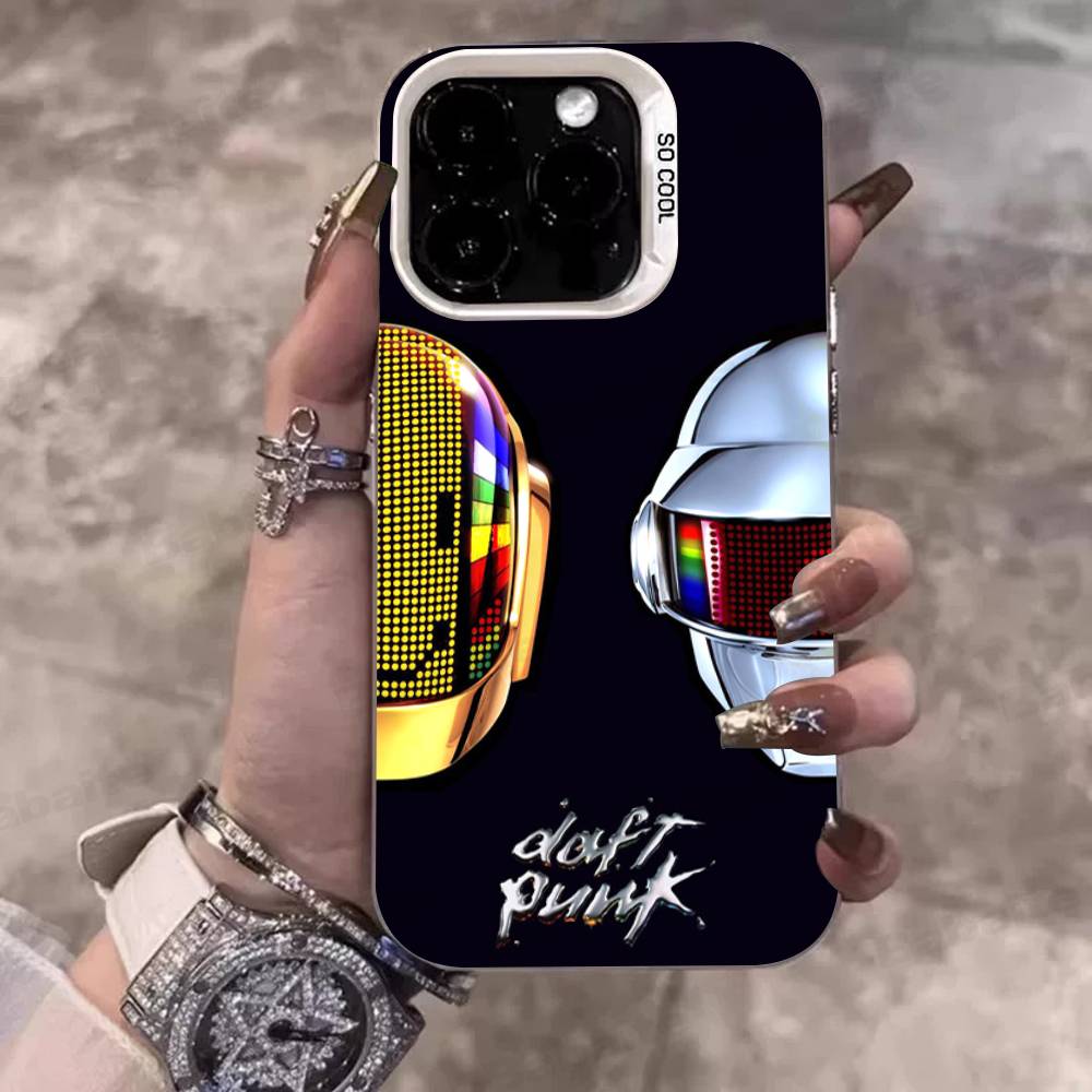 D-Daft Punk Band France Color Phone Case For IPhone 17 16 15 14 13 12 11 Pro Max Plus Pro Shell