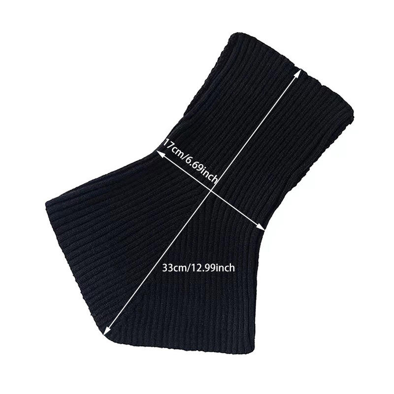 Вязаные шарфы-манишки с высоким воротником для женщин, съемный шарф-водолазка, мягкая теплая манишка для шеи, накидка на плечи