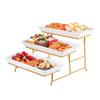 1PCS Three Layer Fruit Tray Rack Buffet Table Cold Plate Creative Fruit Tray Rack Cake Sweet Snacks Fruit Tray Food Display Rack
