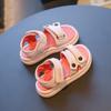 2024 Детские летние сандалии с открытым носком, мягкая подошва, повседневная школьная обувь для девочек, модные универсальные детские и мальчиковые пляжные нескользящие сандалии