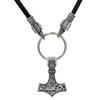 Norwegian Nordic Wolf Head Viking Necklace Thor Hammer Retro Style Crow Head Men's Necklace