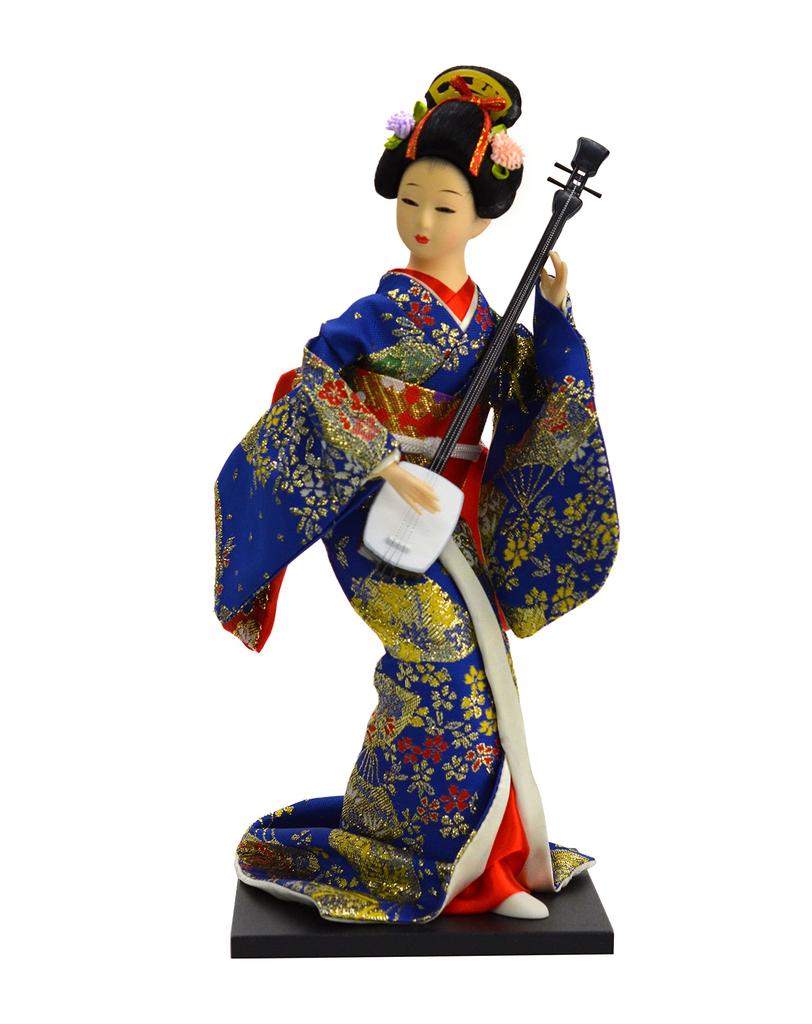 Japanese Doll 12 Inch Shamisen B 303-062
