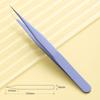 Stainless Steel Straight Curved Tip Tweezers For Nail Art Sticker Rhinestones Picking Tool Makeup Eyelash DIY Tweezer KTY