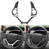 4Pcs Steering Wheel Trim Strip For Honda Civic 9 Coupe For Sedan 12-15 Carbon Fiber Steering Wheel Sticker Decor