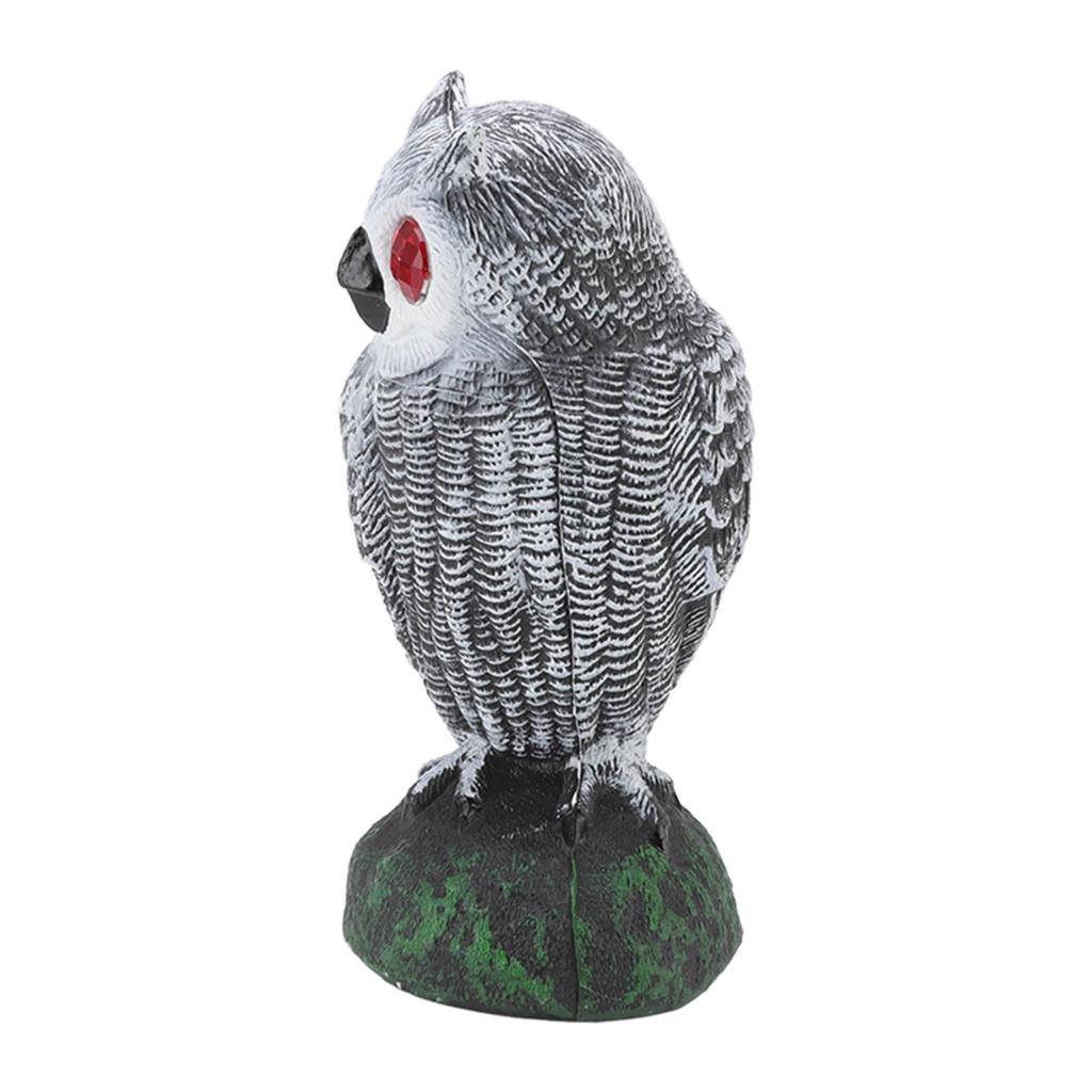 Owl Bird Deterrent Garden Plastic Red Eyes Owls To Keep Birds Away Fine Details Wear Resistant Owls