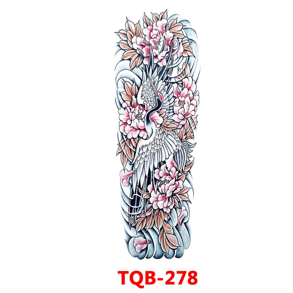 Татуировка с большим рукавом, розой, часами, глазом, водостойкая временная татуировка, наклейка, Лев, Король волков, боди-арт, полная поддельная татуировка для женщин и мужчин
