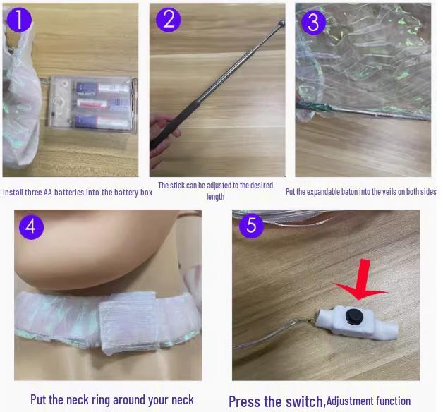 Светодиодные светящиеся крылья бабочки с подсветкой, убирающиеся, костюм для Хэллоуина, косплея и выступлений - доступны размеры для взрослых и детей