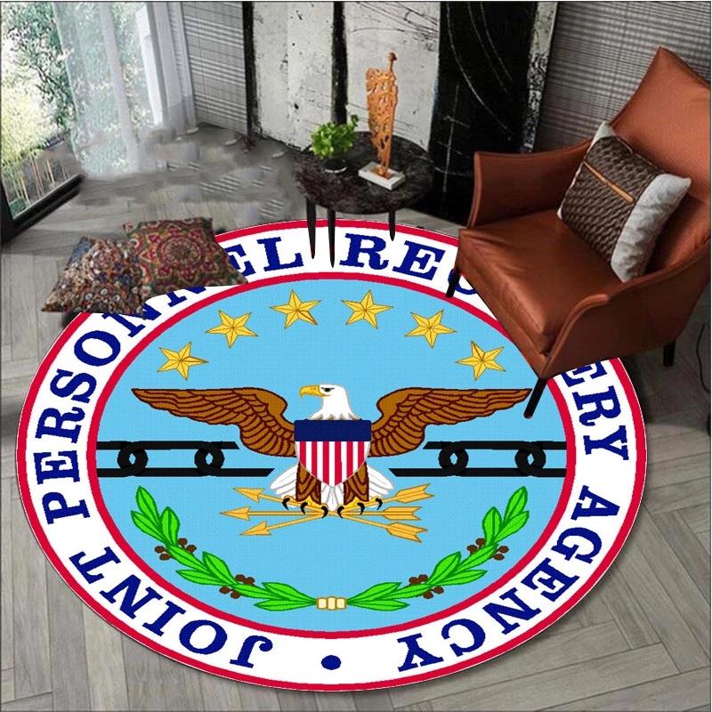 American Eagle Round Carpets In The Bedroom Children Room Rugs for Living Room Chair Mat Floor Mats Area Rug Anti-slip Door Mat