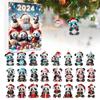 2024 Advent Countdown Calendar Panda, 24 Days Of Christmas Vacation Advent Calendar Pendant,Christmas Collectible Set Christmas