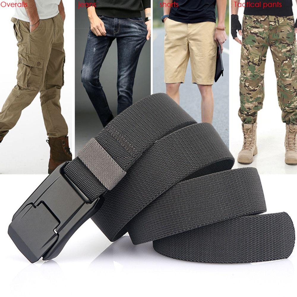 Сильный мужской ремень с быстросъемной пряжкой, эластичный ремень для праздничных подарков, рабочий ремень для занятий спортом на открытом воздухе