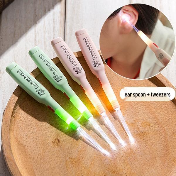 Светящаяся ухочистка для удаления ушной серы со светом - Визуальный инструмент для чистки ушей для взрослых и детей