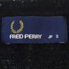 Fred Perry Вышивка в одну точку Свитер с длинным рукавом и V-образным вырезом S вязаный Женский Б/у