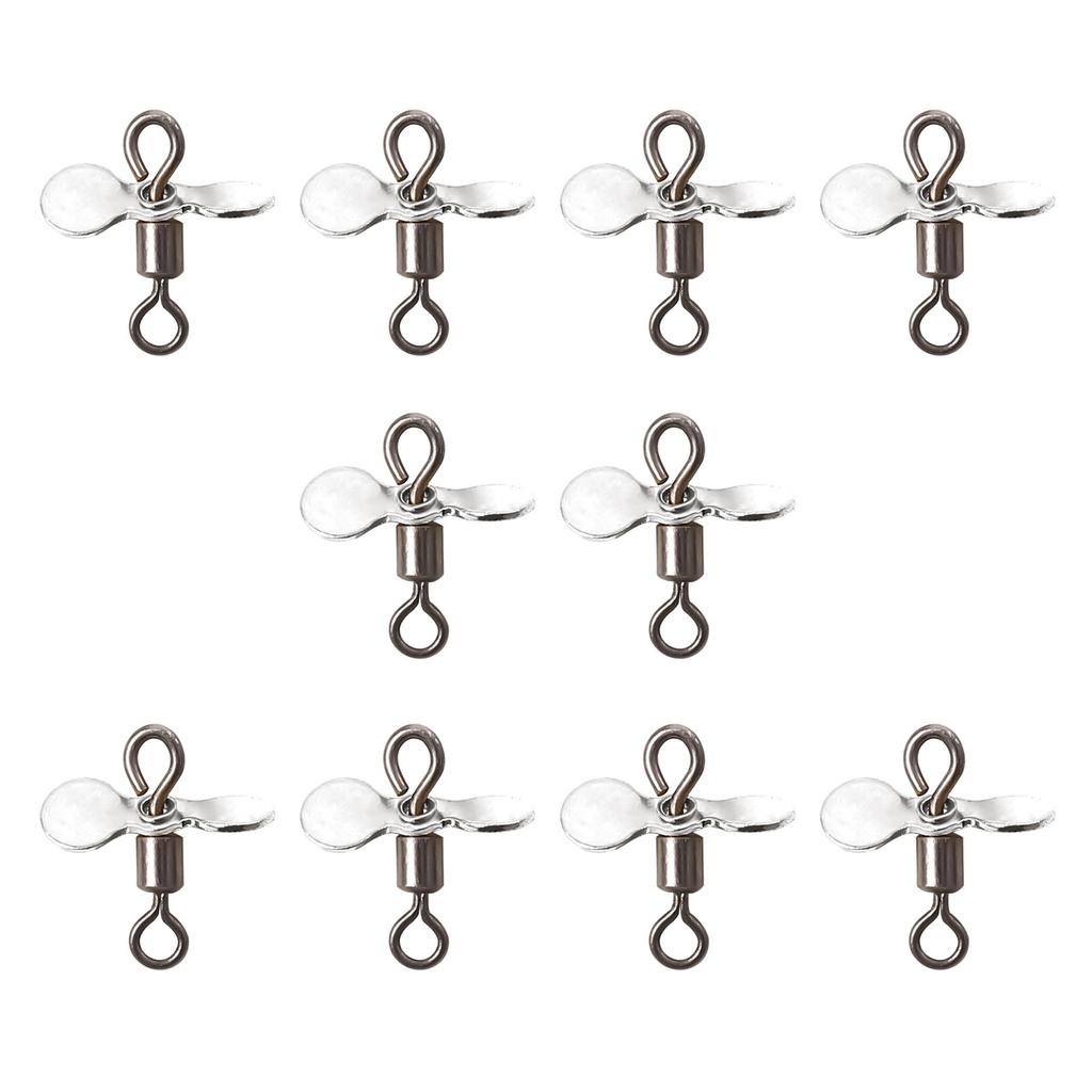 10Pcs Spin Fishing Lure Blades Plug Casting Fly Propeller Spinnerbait Prop DIY Fishing Lure Hook Bait Fishing Accessory