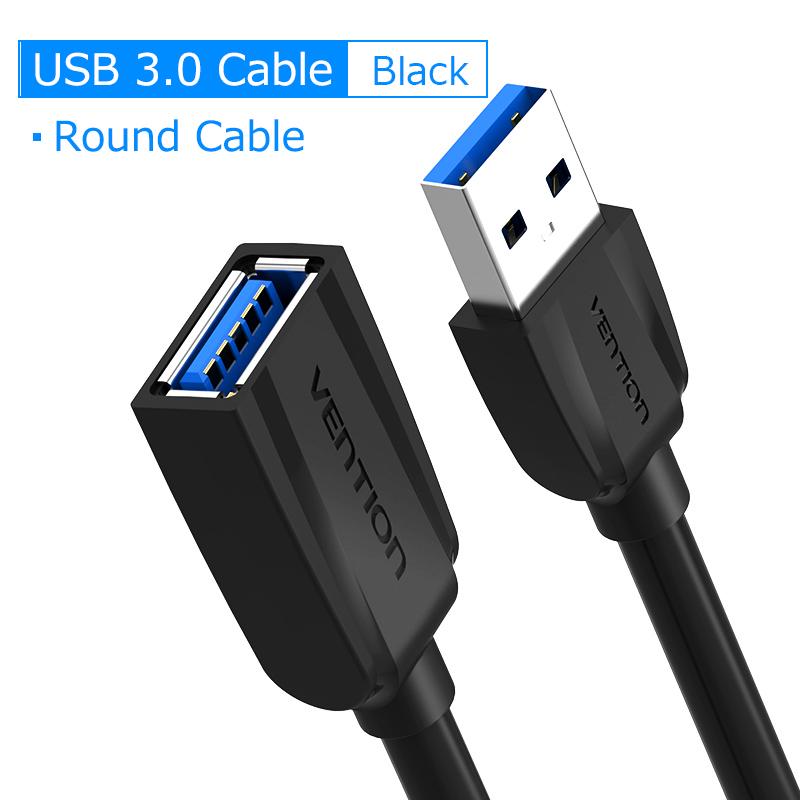 Vention USB-удлинитель USB 2.0 3.0 Удлинительный кабель для компьютерного ТВ 1 м 2 м 3 м
