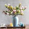 Flower Decoration Faux Flower Branch Decorative Flowers Magnolia Bouquet Artificial Flowers