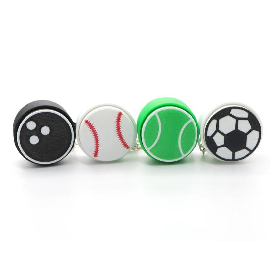 Keychain Pendant 3D Printing Precision Texture Football Basketball Tennis Sport Themed Key Chain Stress Relief
