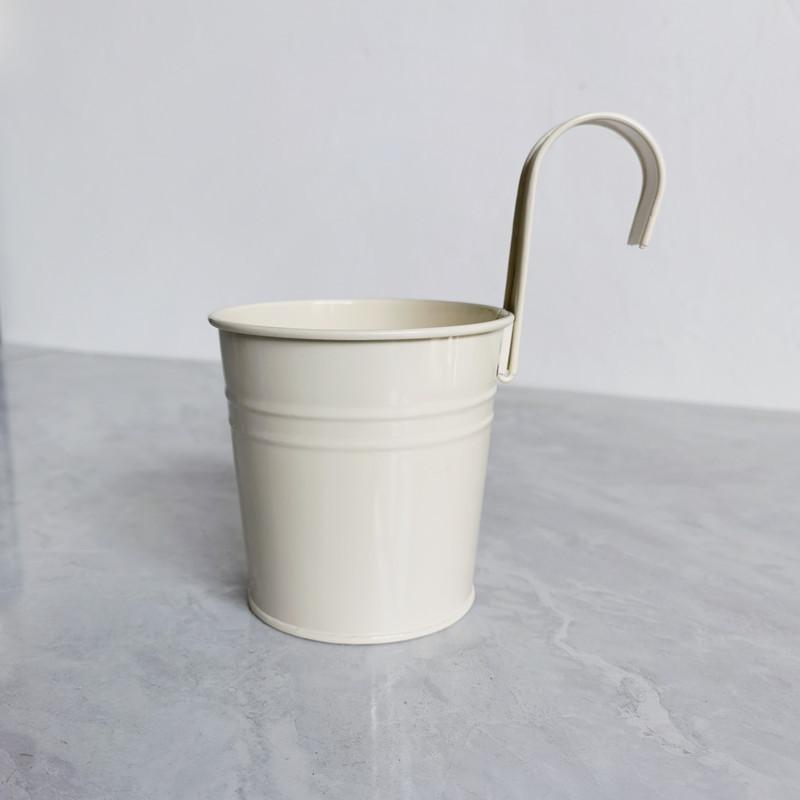 Изысканный железный подвесной цветочный горшок для украшения балкона