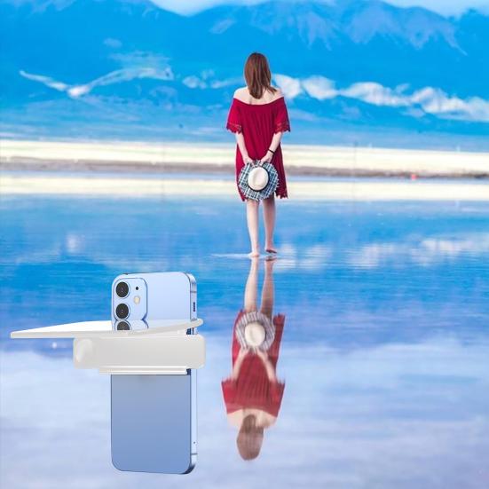 Клипса-отражатель для телефона с большим зеркалом и дистанционно регулируемым углом, линза с эффектом зеркала для потрясающих снимков воды и неба, аксессуар-зеркало для задней камеры