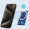 Transparent Magnetic Phone Card Case Back Cover For Iphone 12 For Magsafe For Samsung Xiaomi Huawei For Id Card Bank Card
